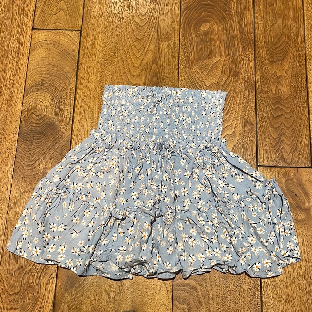 Mini skirt, light blue
